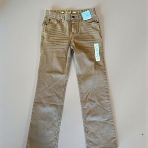Cat & Jack Boys Beige Bootcut Jeans